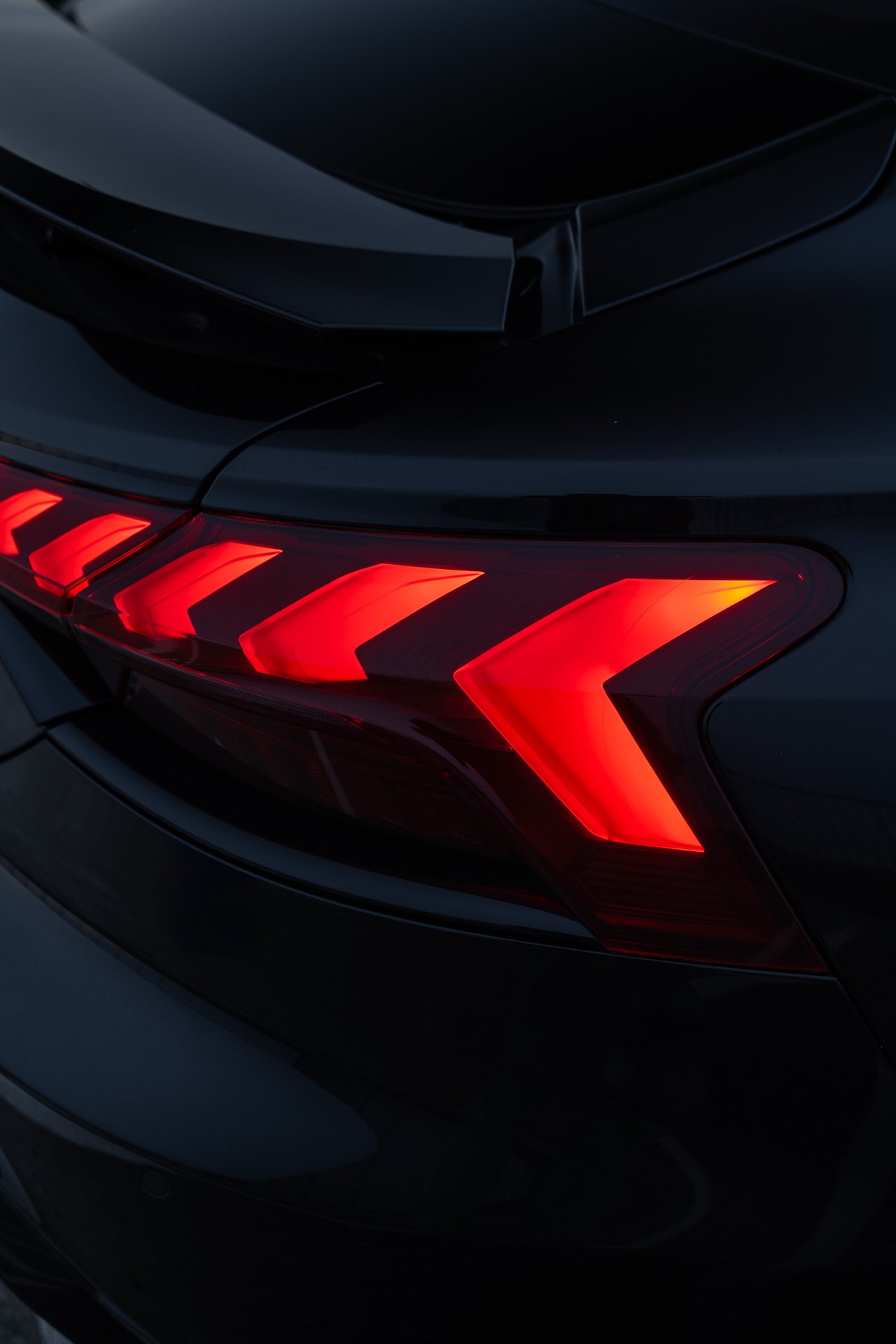 Audi RS e-tron GT Rear half top down shot