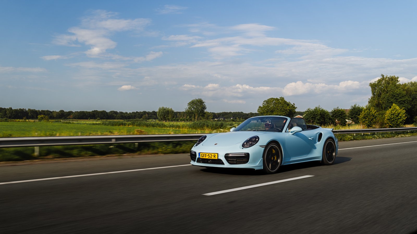 Rolling shot of Turbo S