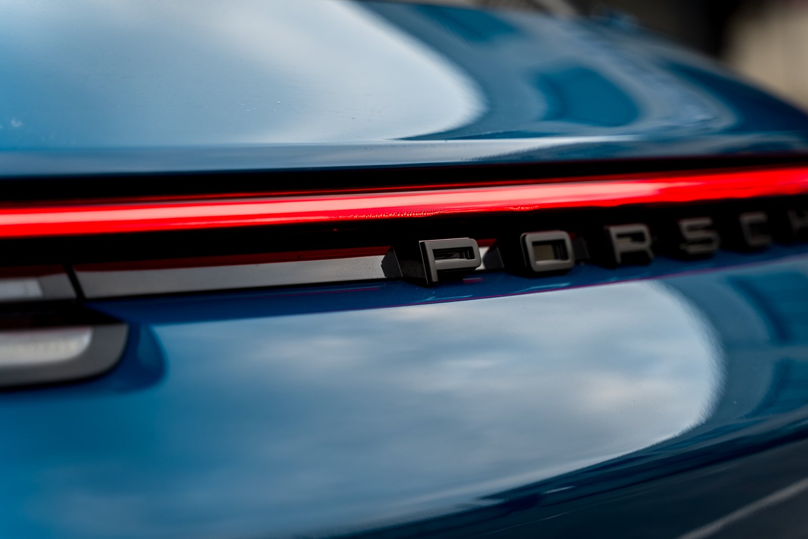 Rear close up of the Porsche GT3 Touring logo