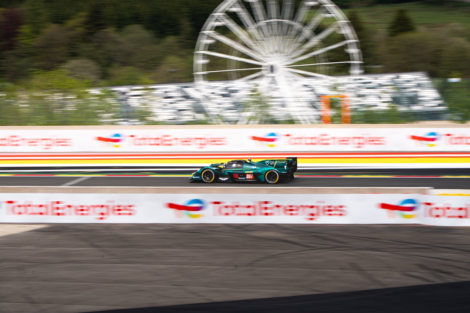 Aston Martin hypercar on the straight