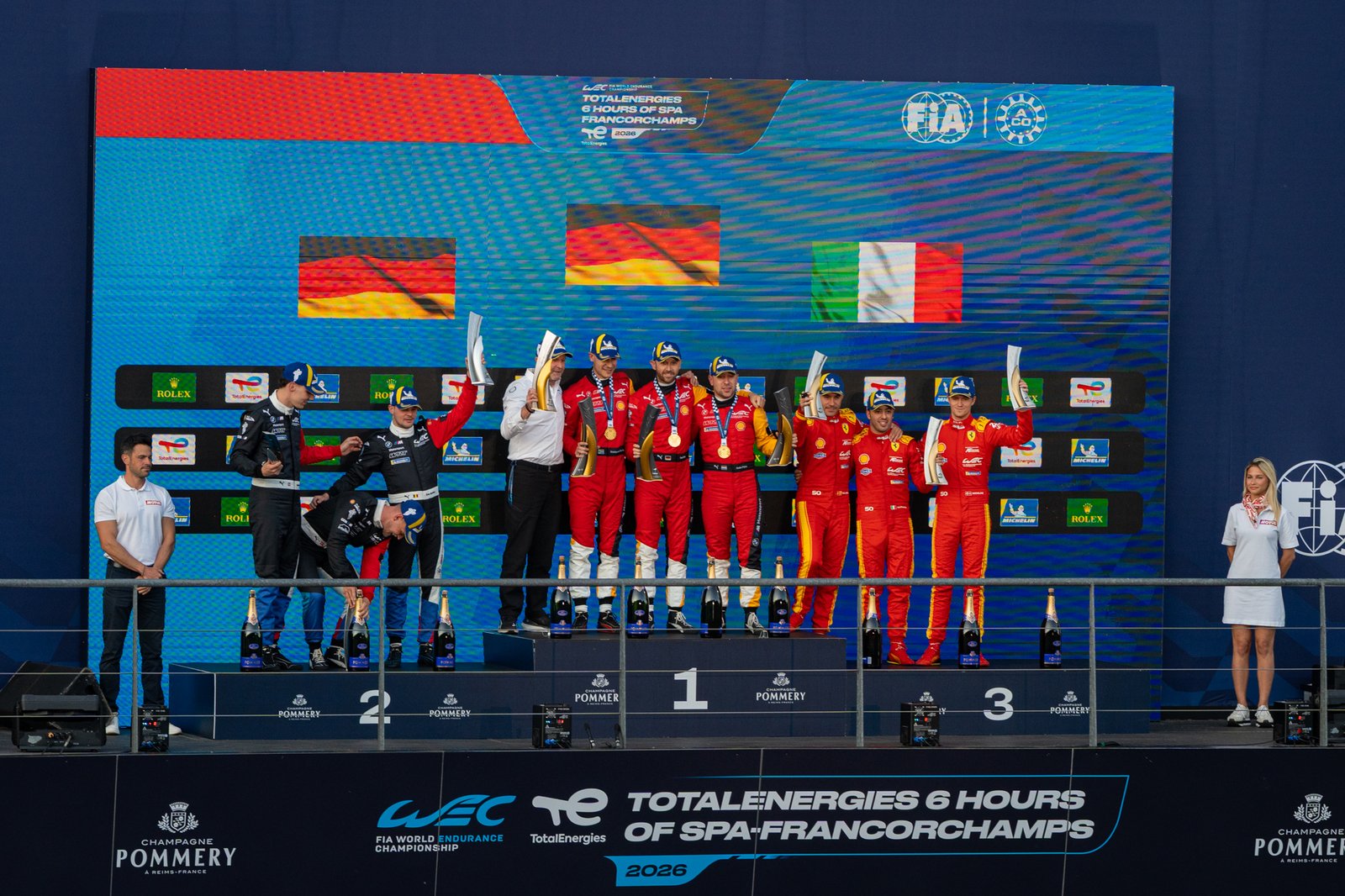 Spa Francorchamps 6hr endurance race Podium for 2026 - Hypercar division